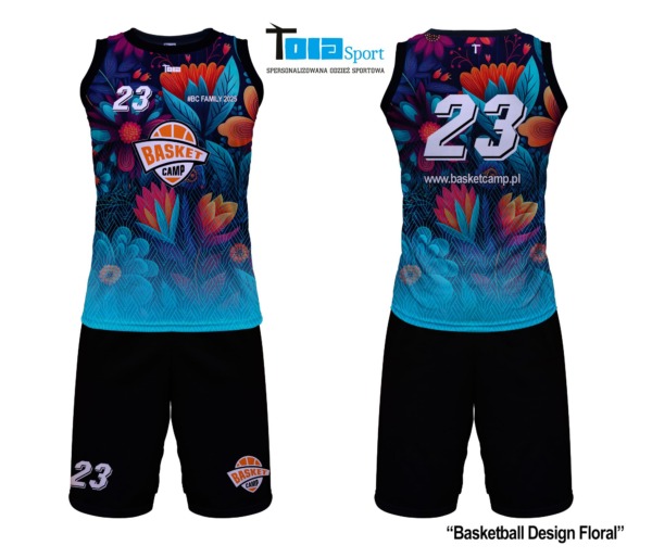 Strój koszykarski BC - BASKETBALL DESIGN FLORAL